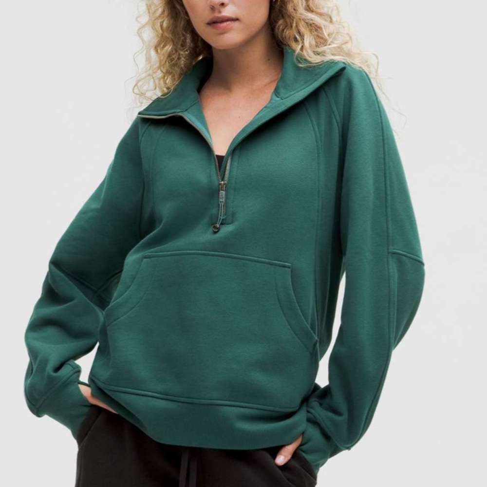 lululemon oversized scuba half zip long